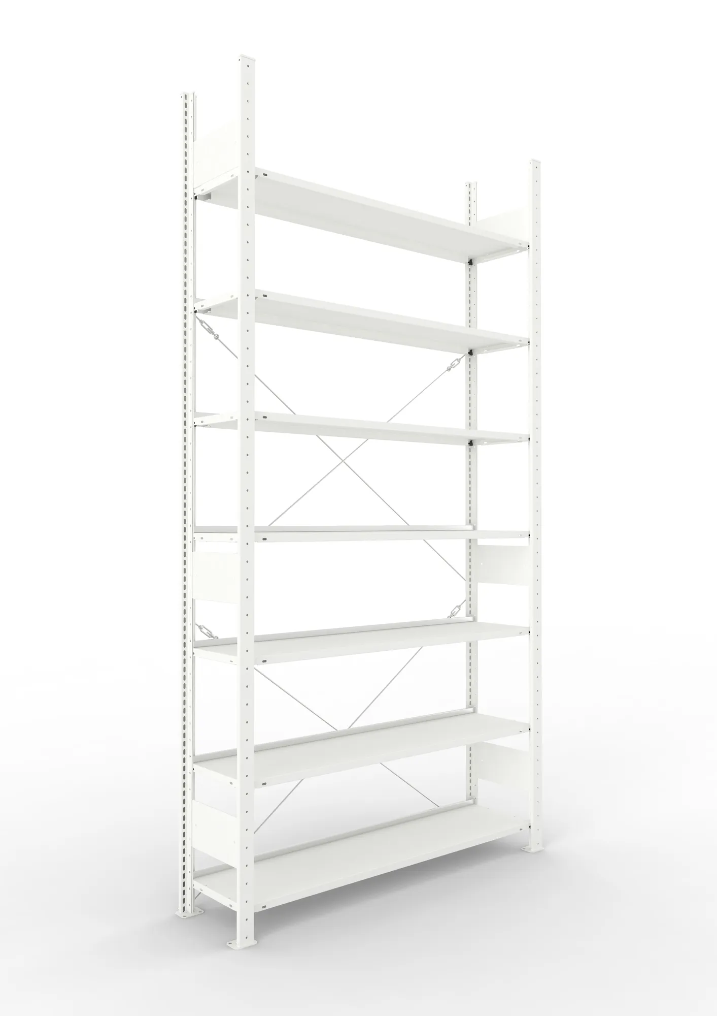 Compact boltless shelv. St 2500 x 1250 x 300 RAL7 035