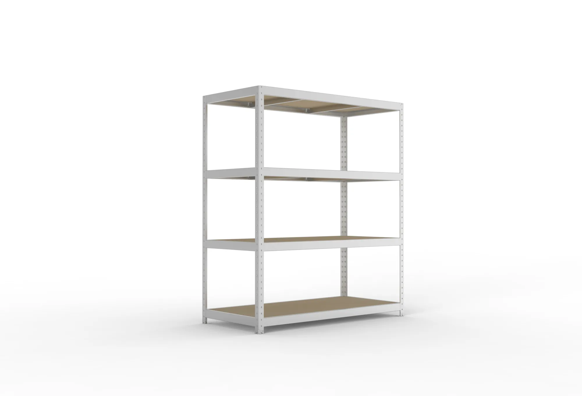 META SPEED-RACK Weitspannregal | Komplettregal | 1970 x 1700 x 800 mm | Fachlast 500 kg | Spanplattenböden | 4 Ebenen