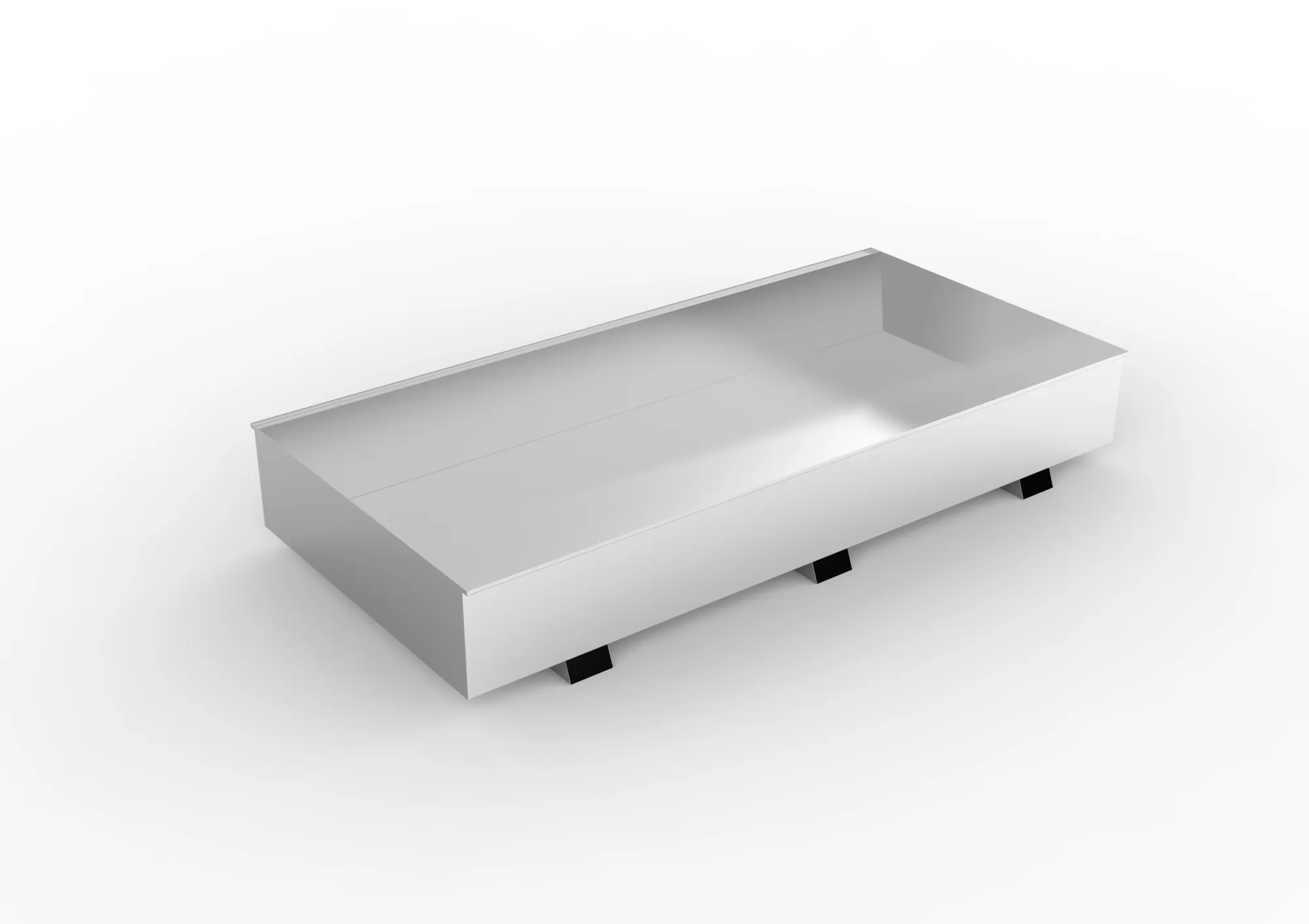 Regalwanne für MULTIPAL Gefahrstoffregale mit Breite 2700 mm | Typ 5 | ohne Gitterrost