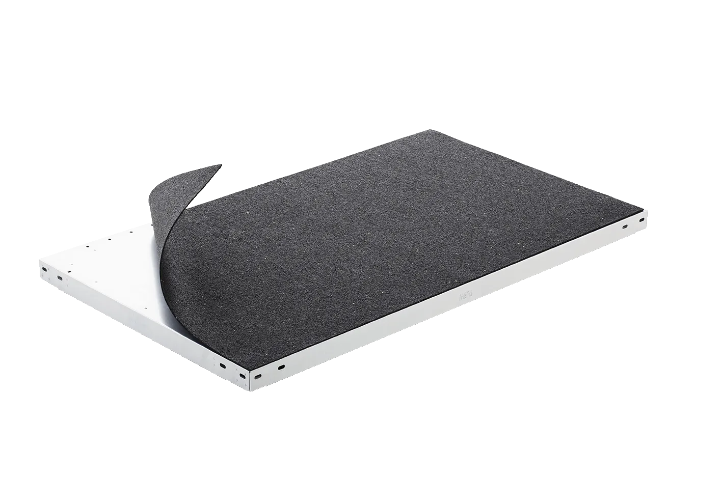 Quick ribbed rubber inlay mat 3 x 395 x 995 black