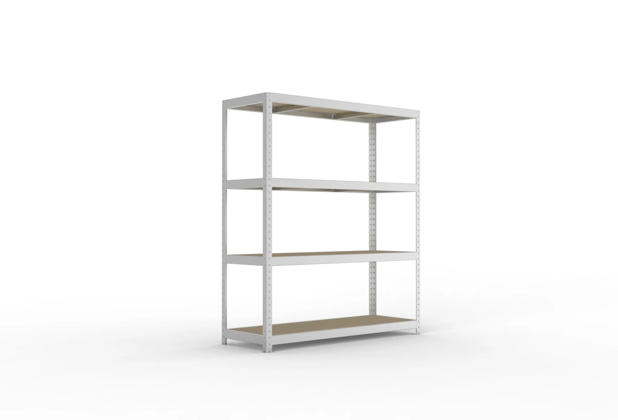 META SPEED-RACK Weitspannregal | Komplettregal | 1970 x 1700 x 600 mm | Fachlast 500 kg | Spanplattenböden | 4 Ebenen