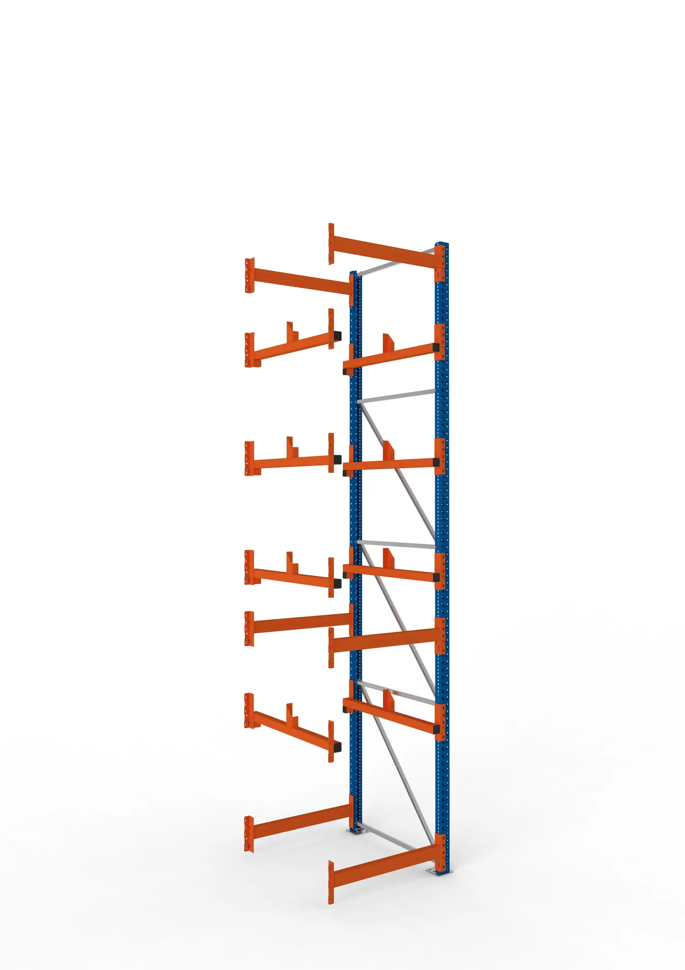 META MULTIPAL | Kabeltrommelregal | Anbauregal | 4400 x 900 x 1100 mm | Feldlast 5500 kg | 2 Ebenen | Typ 1 | RAL 5010