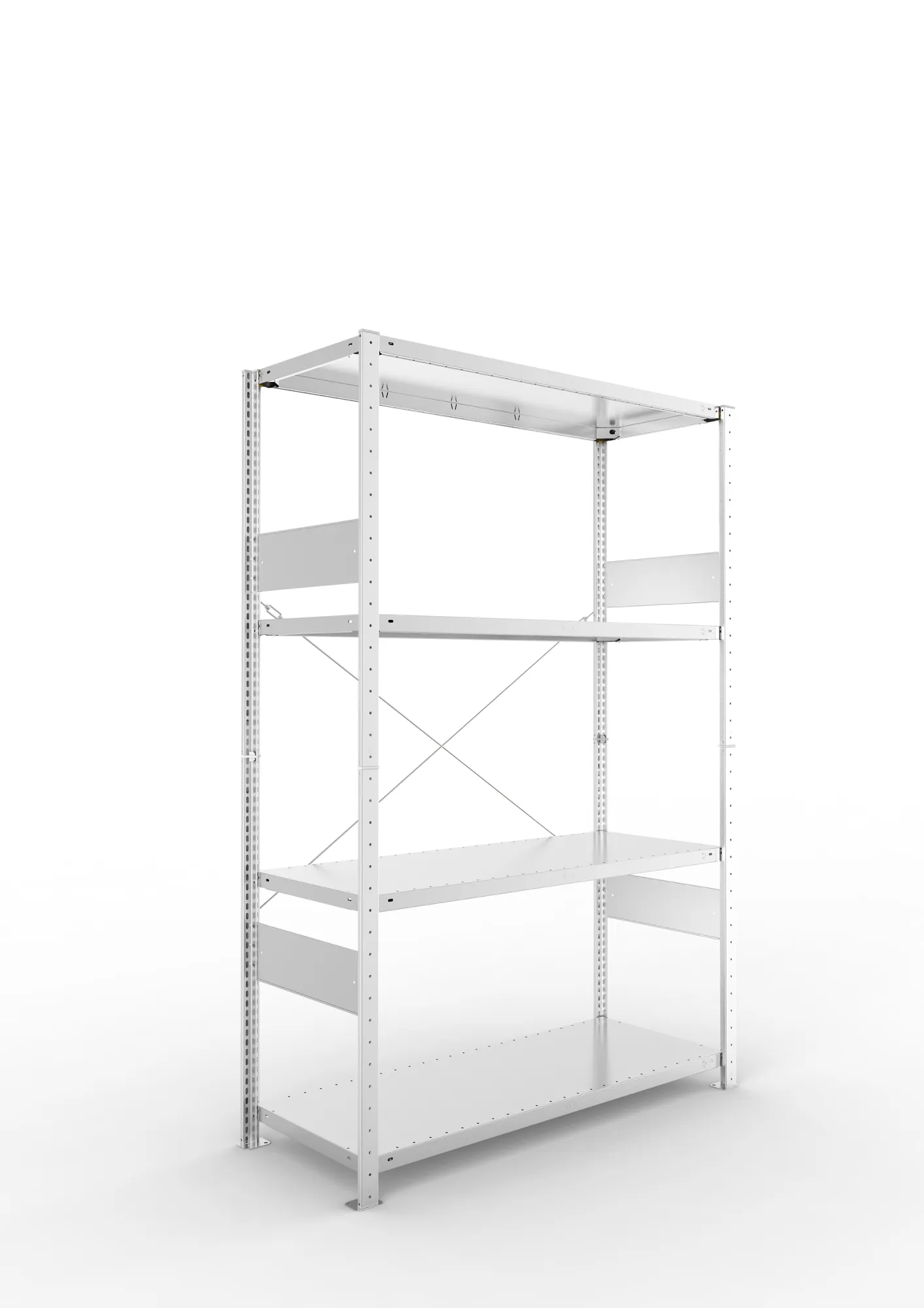 Quick SPLIT 230 starter bay 2000H x 1300W x 500D (4 x shelves) galv