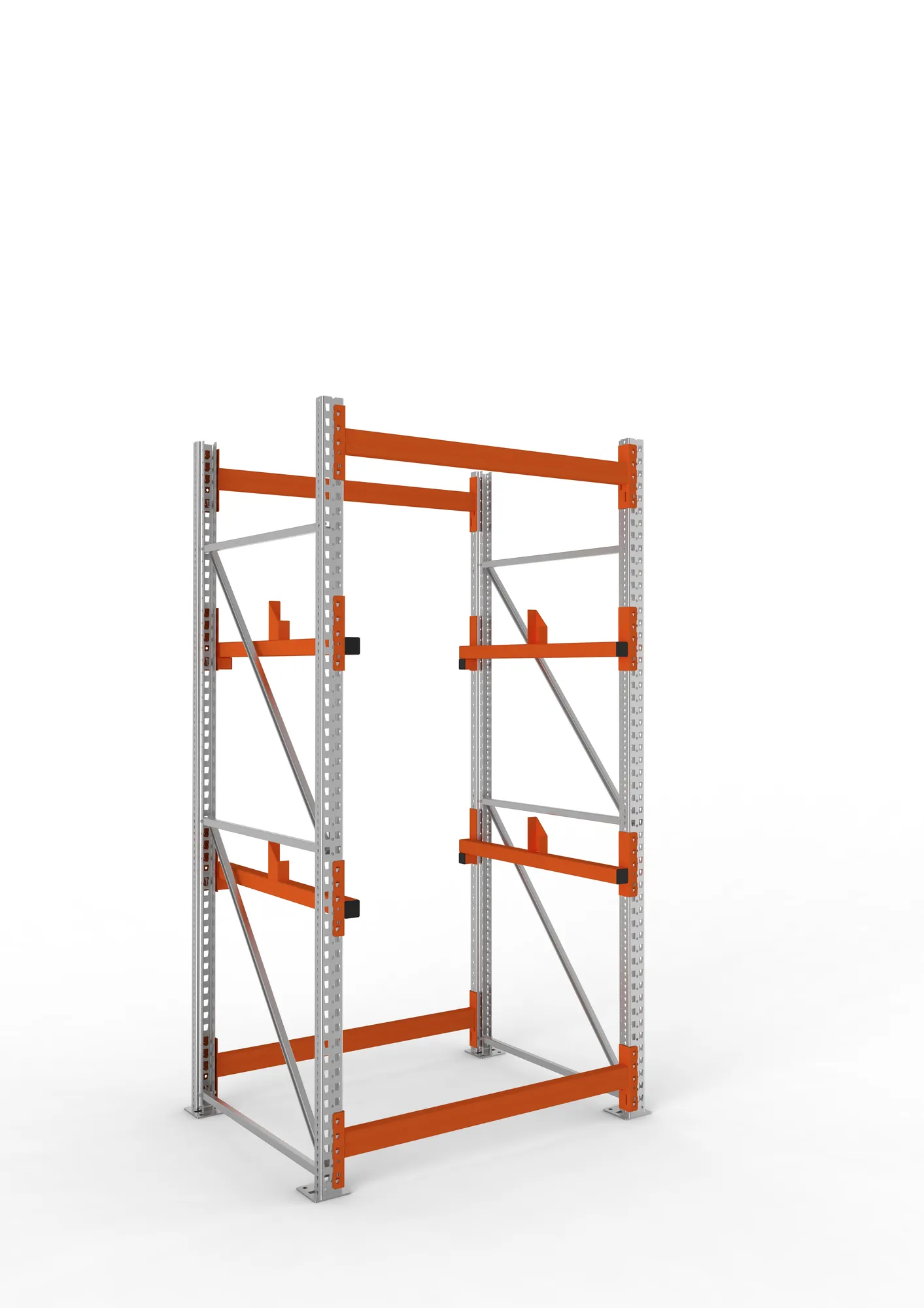 META MULTIPAL | Kabeltrommelregal | Grundregal | 2700 x 1300 x 1100 mm | Feldlast 4000 kg | 2 Ebenen | Typ 1 | verzinkt