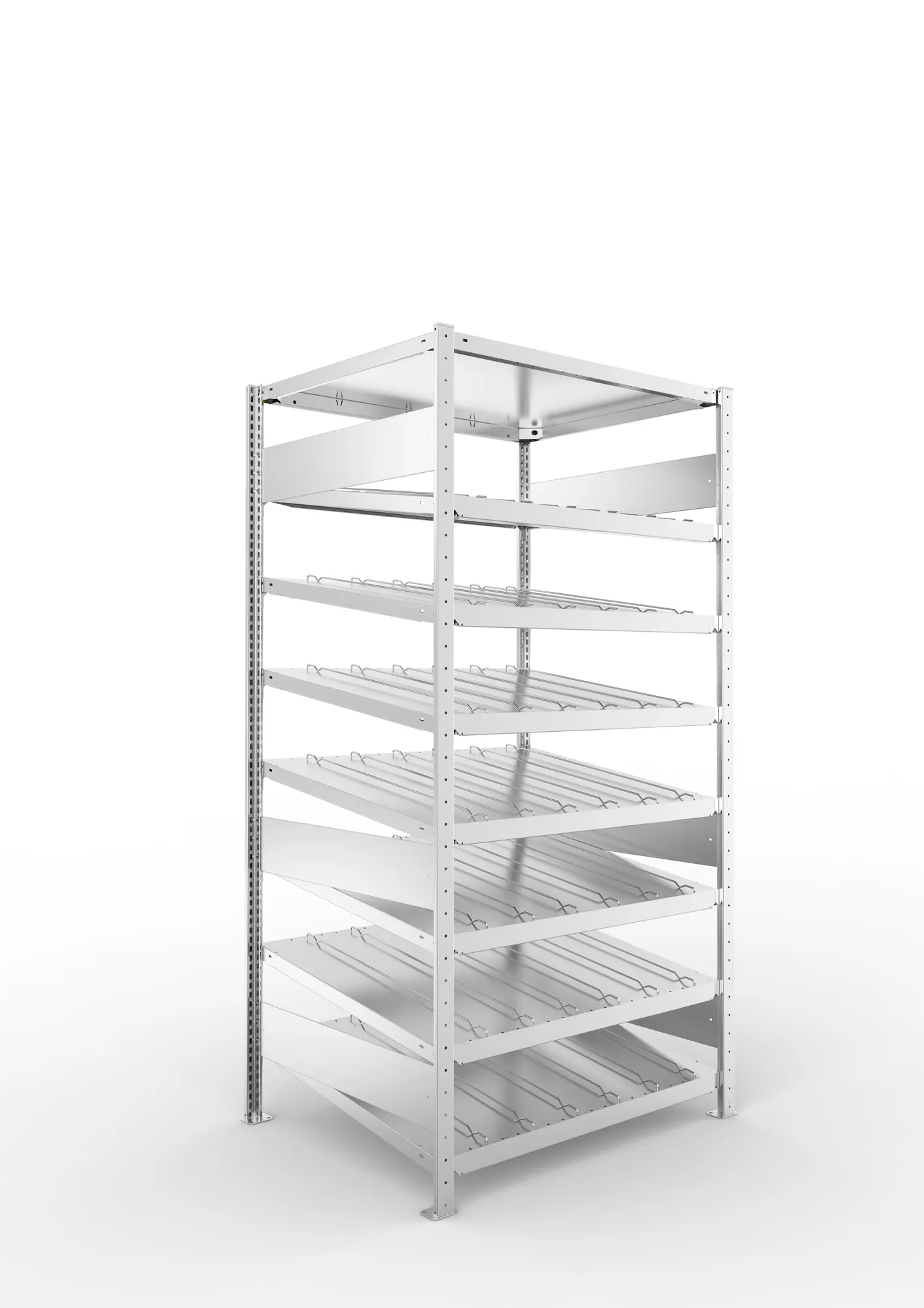 Quick S3 inclined shelv. 14° St 2000 x 1000 x 800 pre-galv.