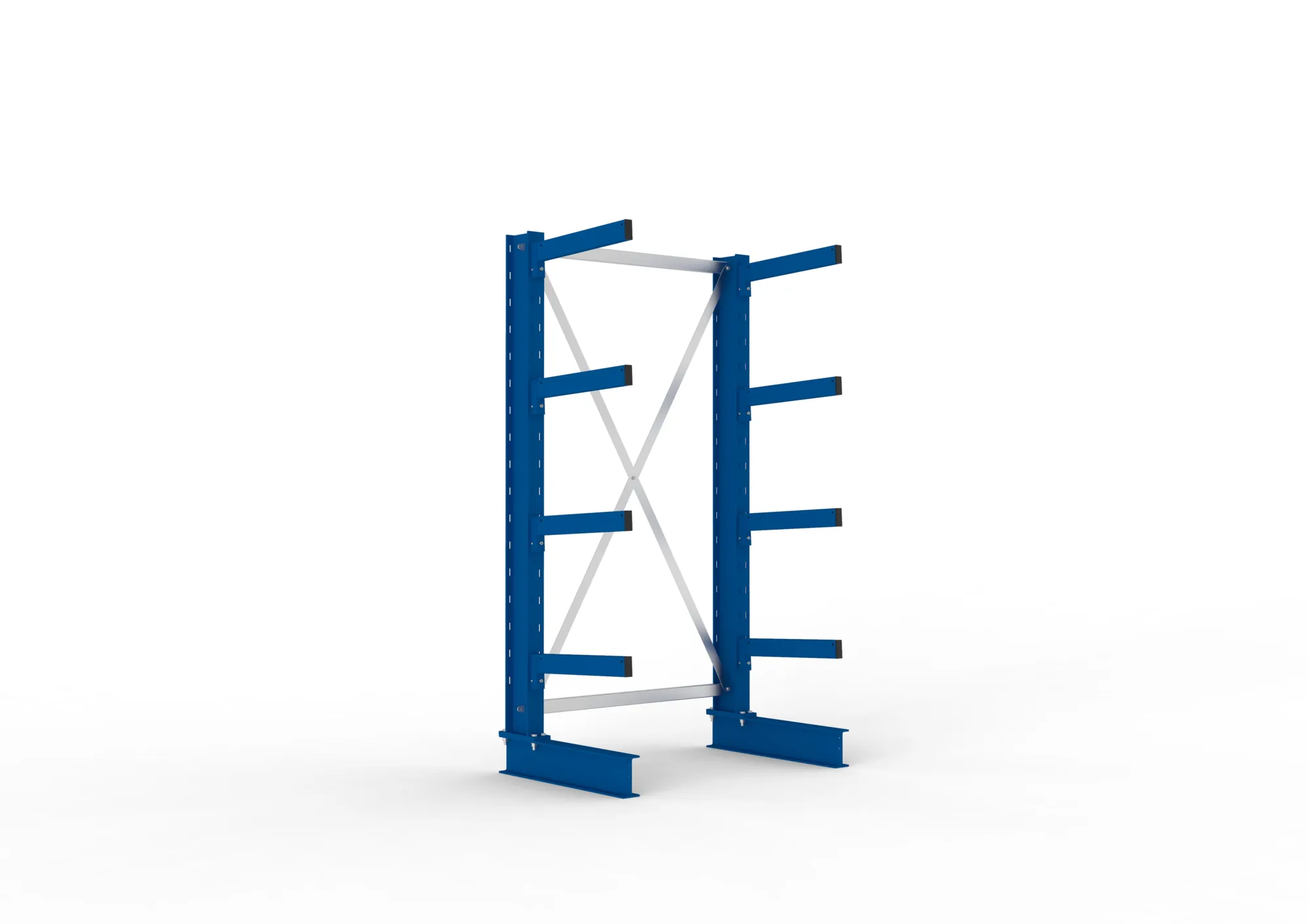 META MULTISTRONG M | Kragarmregal | Grundregal | 2000 x 1000 x 500 mm | Armlast 430 kg | einseitig | 4+1 Ebenen