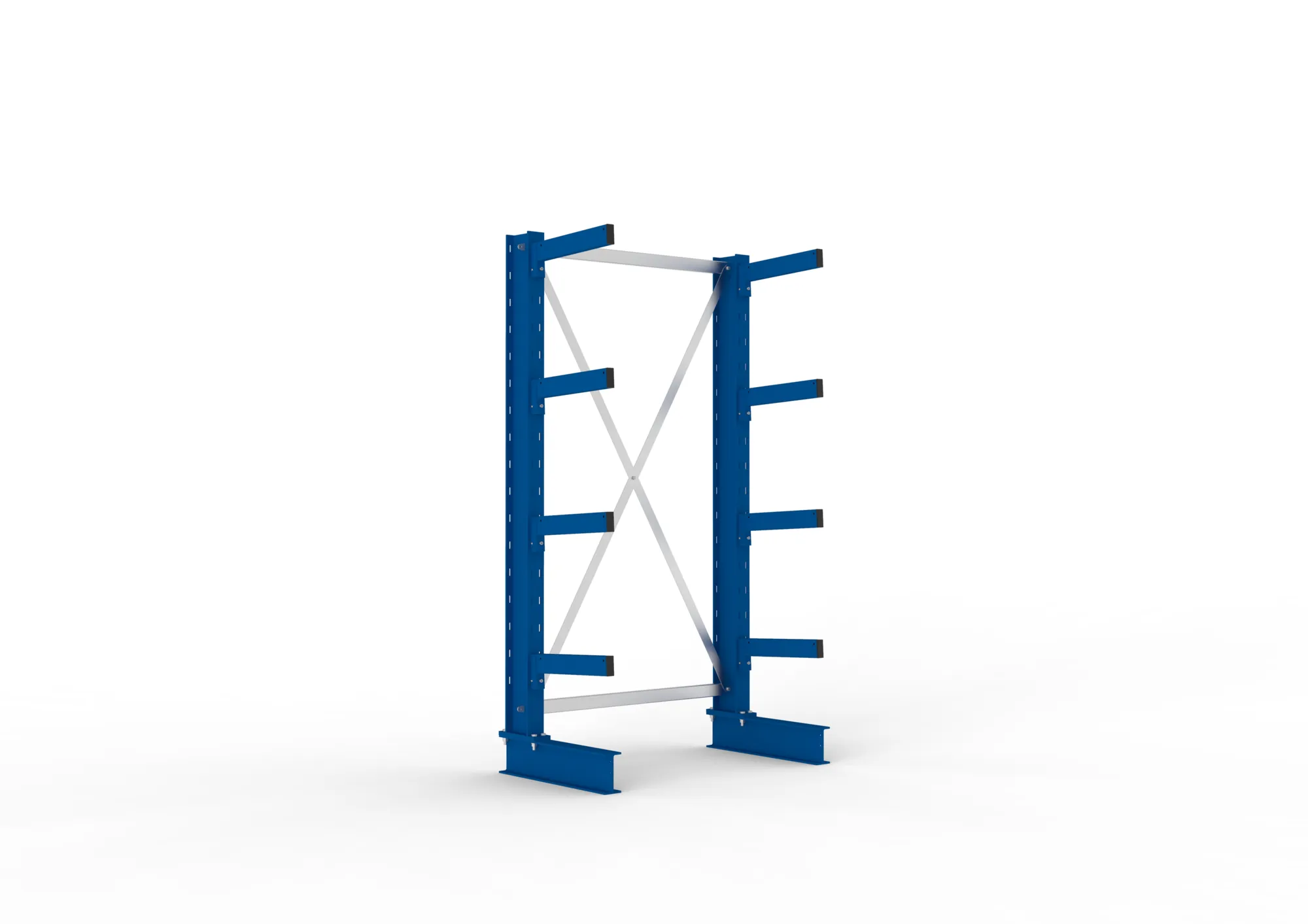META MULTISTRONG M | Kragarmregal | Grundregal | 2000 x 1000 x 400 mm | Armlast 535 kg | einseitig | 4+1 Ebenen