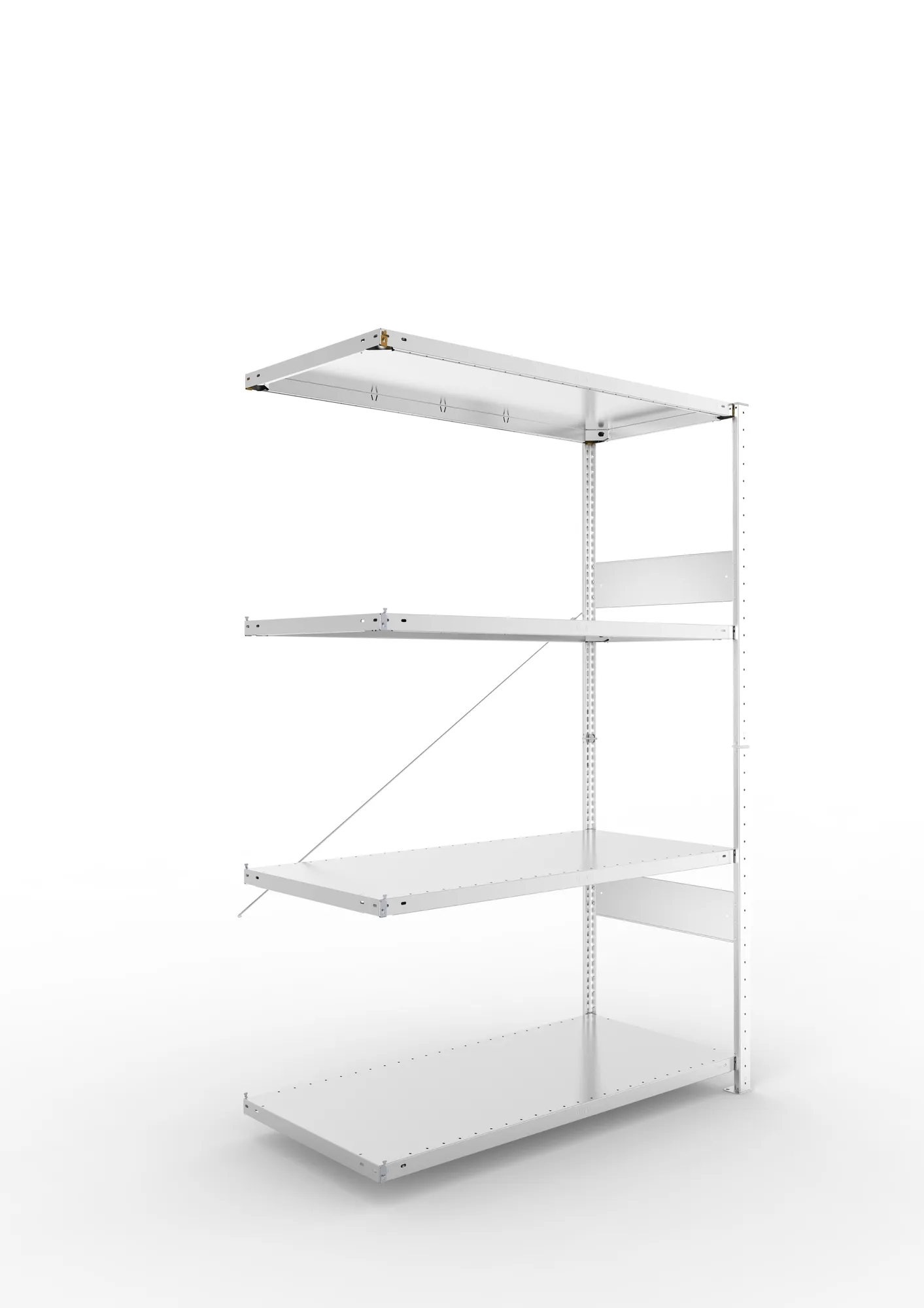 Quick SPLIT 150 add-on bay 2000H x 1300W x 600D (4x shelves) galv