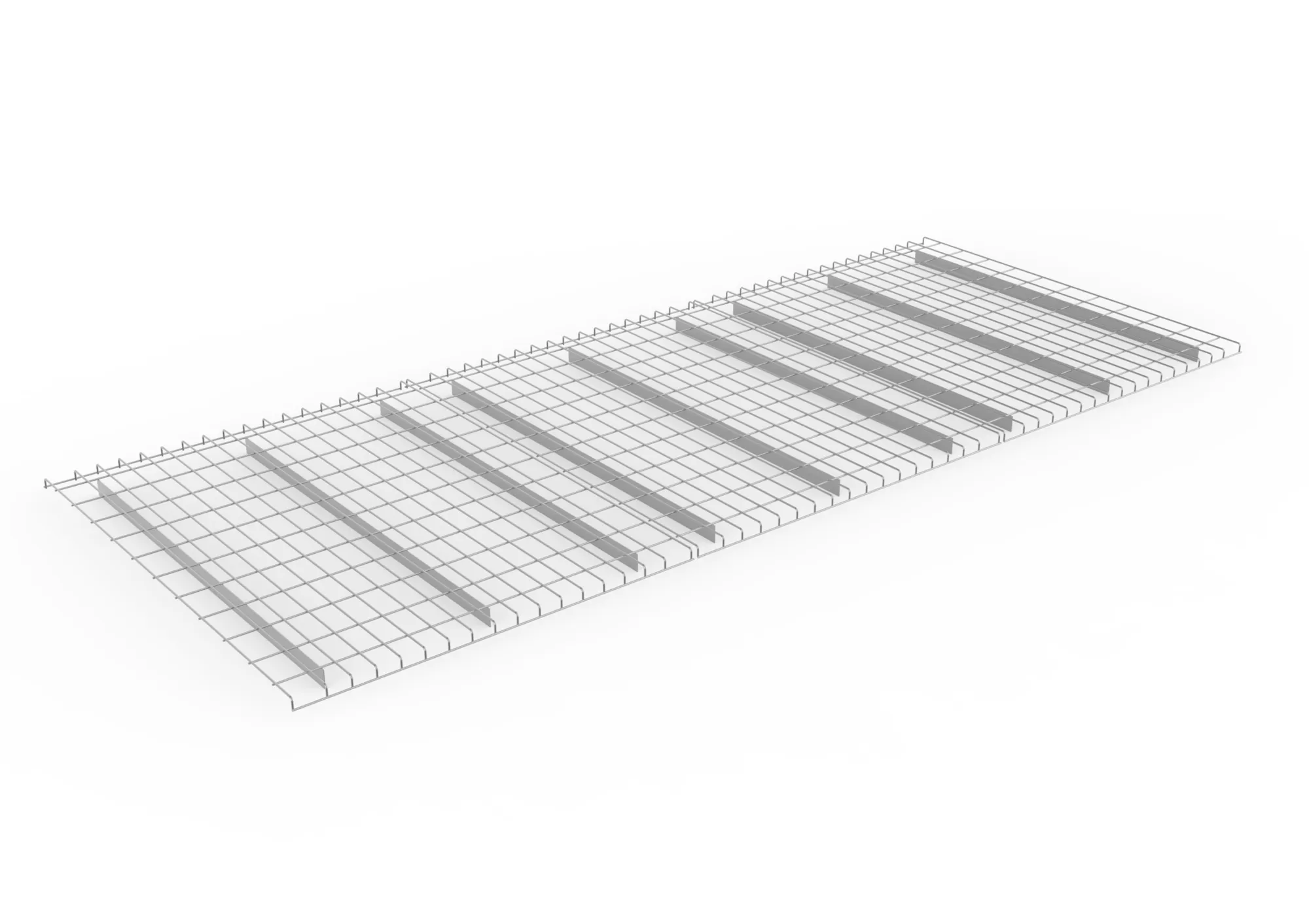 Wire mesh shelf 3600 x 1100 cpl. Shelf load 1200 kg galv Multipal