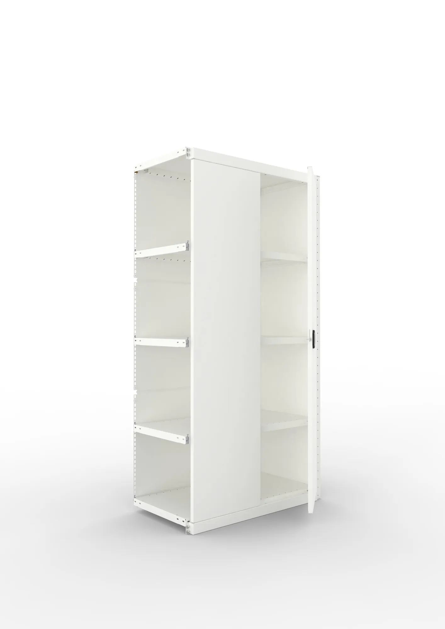 Quick cupboard full door Add 5xS100 2000x1000x500 RAL7035