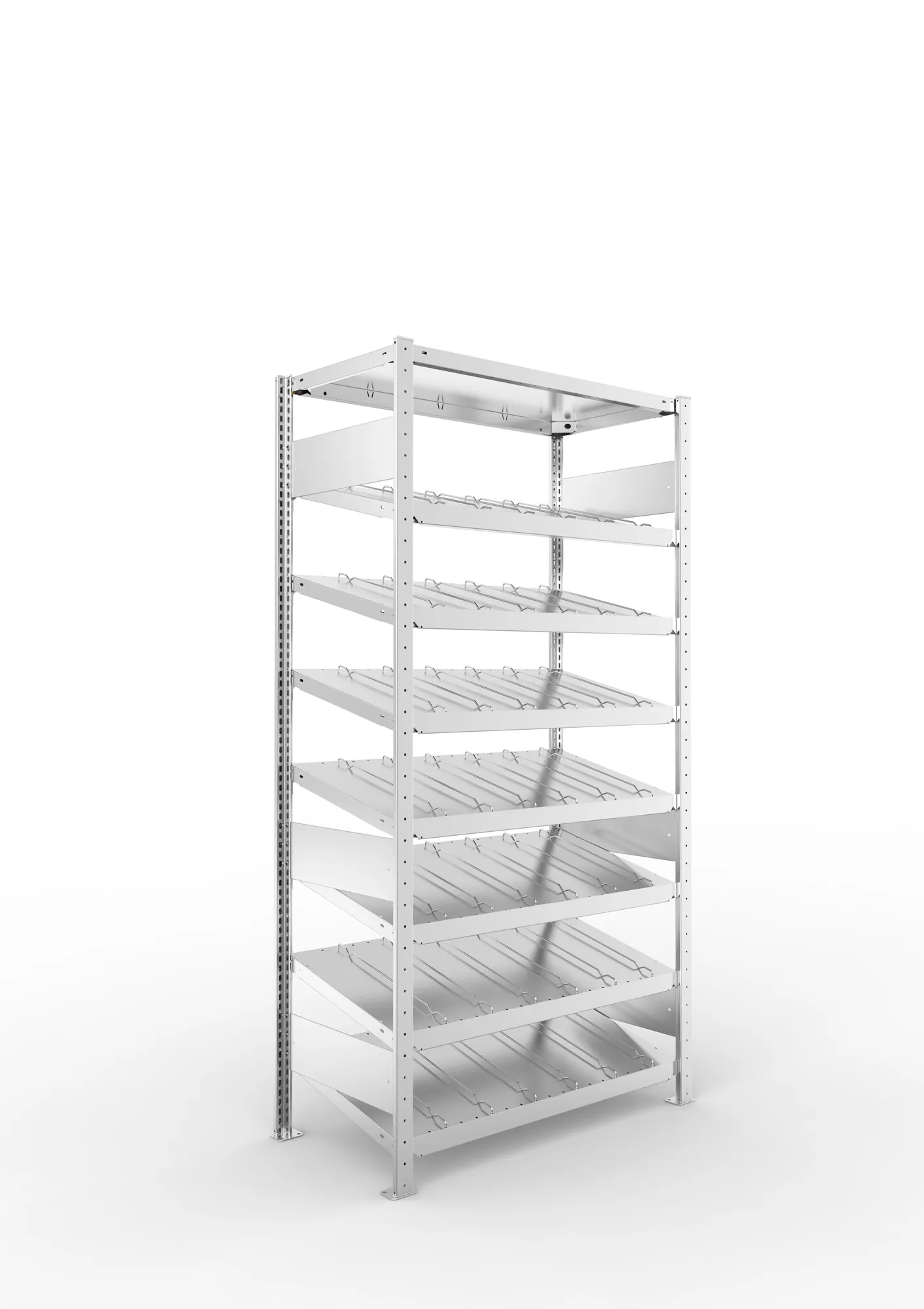 Quick S3 inclined shelv. 14° St 2000 x 1000 x 500 pre-galv.