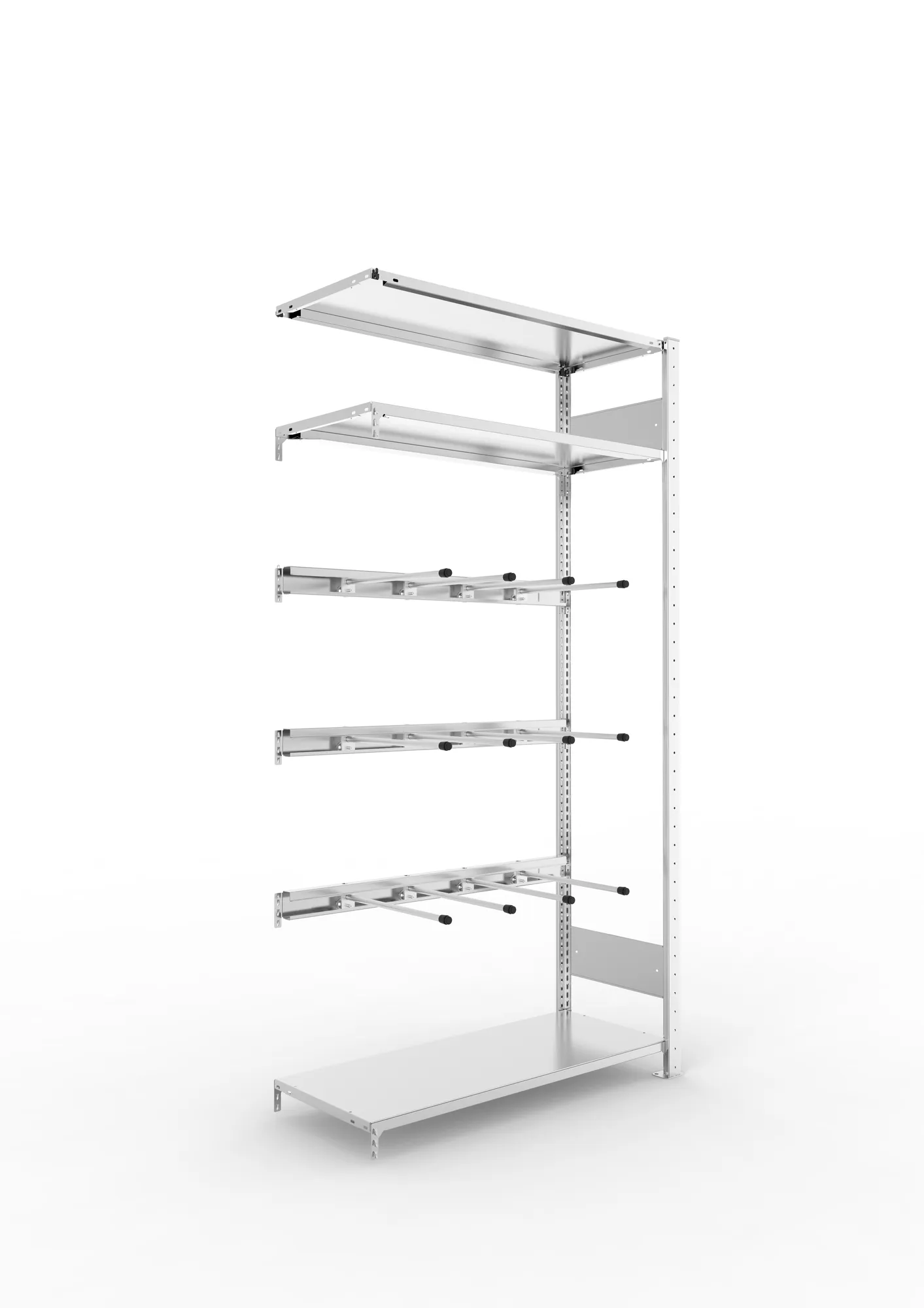 Quick V-belt rack Add 2000 x 1000 x 400 3 stepped beams galv cpl.